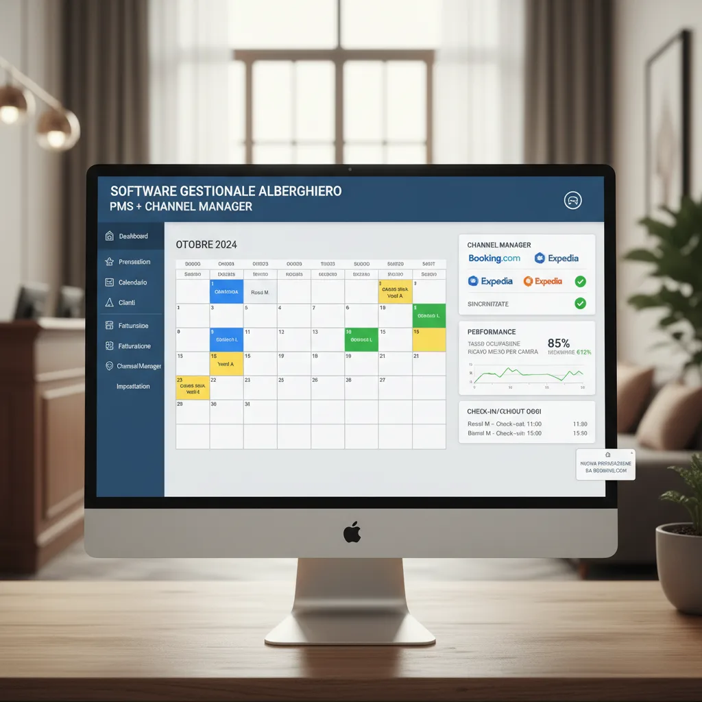 Software Gestionale Alberghiero PMS con Channel Manager: Hotel, B&B e Strutture Ricettive