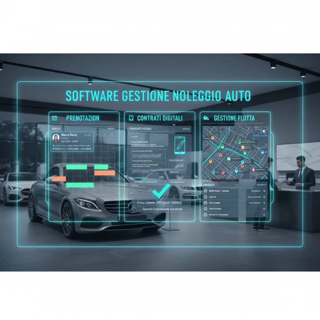 Software Gestione Noleggio Auto: Prenotazioni, Contratti Digitali e Gestione Flotta