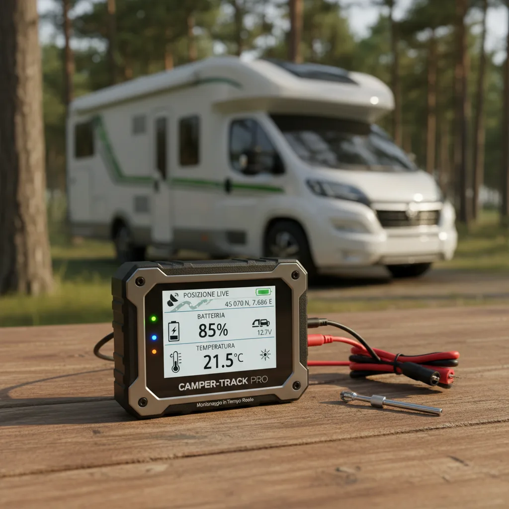 Tracker GPS per Camper: Monitoraggio Batterie, Temperatura e Posizione in Tempo Reale