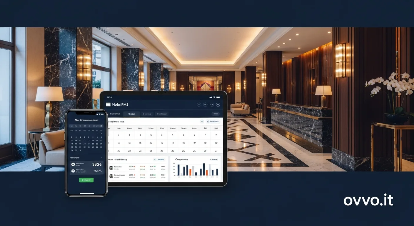 OVVO gestionale hotel cloud - dashboard PMS per hotel italiani